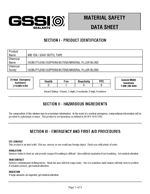 gssi mb 10 msds sheet cover