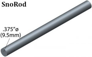 SnoRod Graphic with Measurements