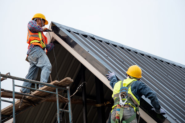 metal roof ridge cap installation post