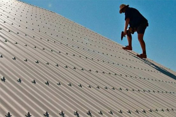 walking on metal roof post